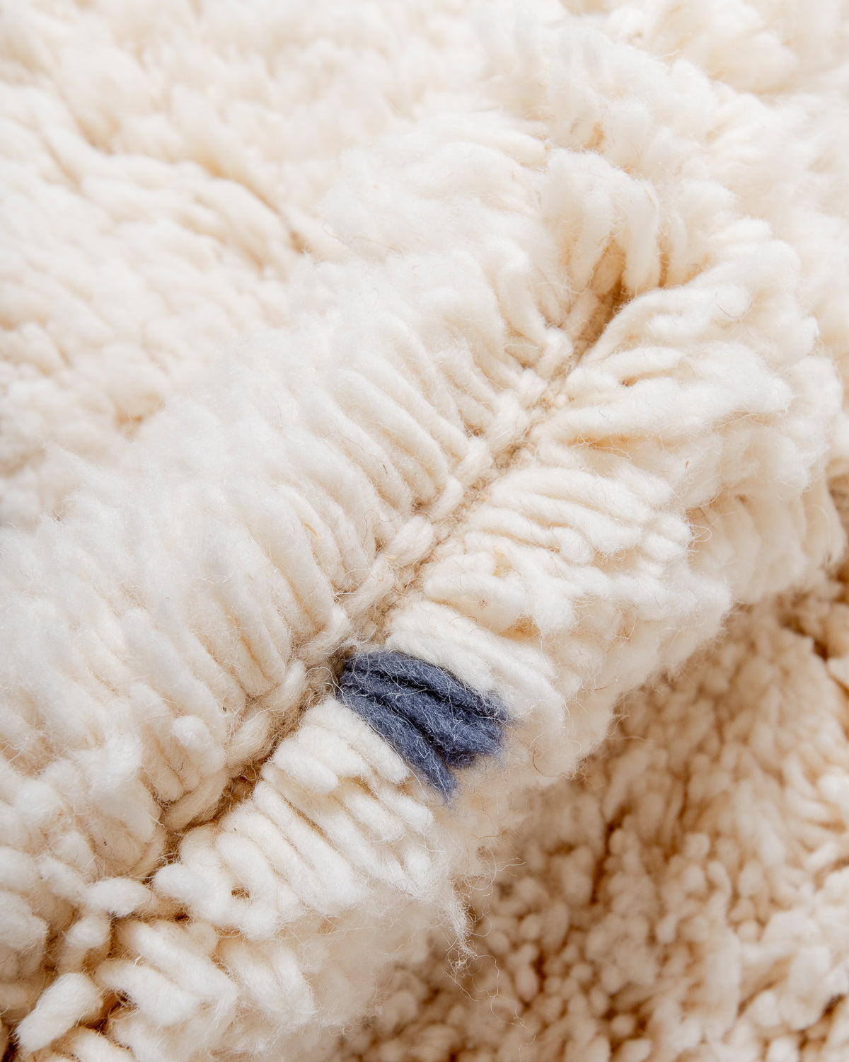 Modern, designer, handcrafted Berber rug from Morocco. Beniourain carpet with beautiful colours and patterns and fluffy wool texture.